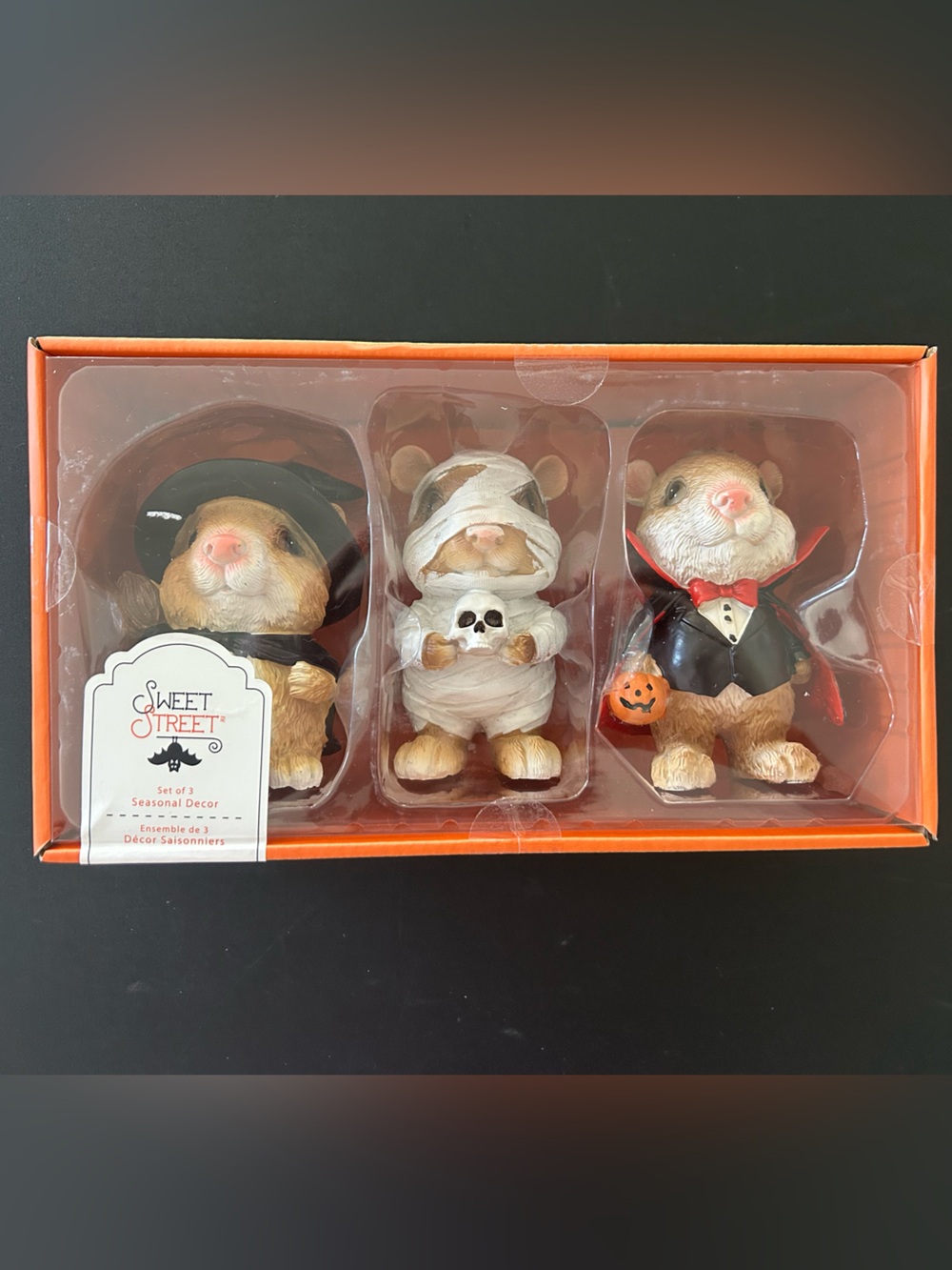 “New” Sweet Street Halloween Trio
 Figurine Set- Witch, Mummy & Dracula